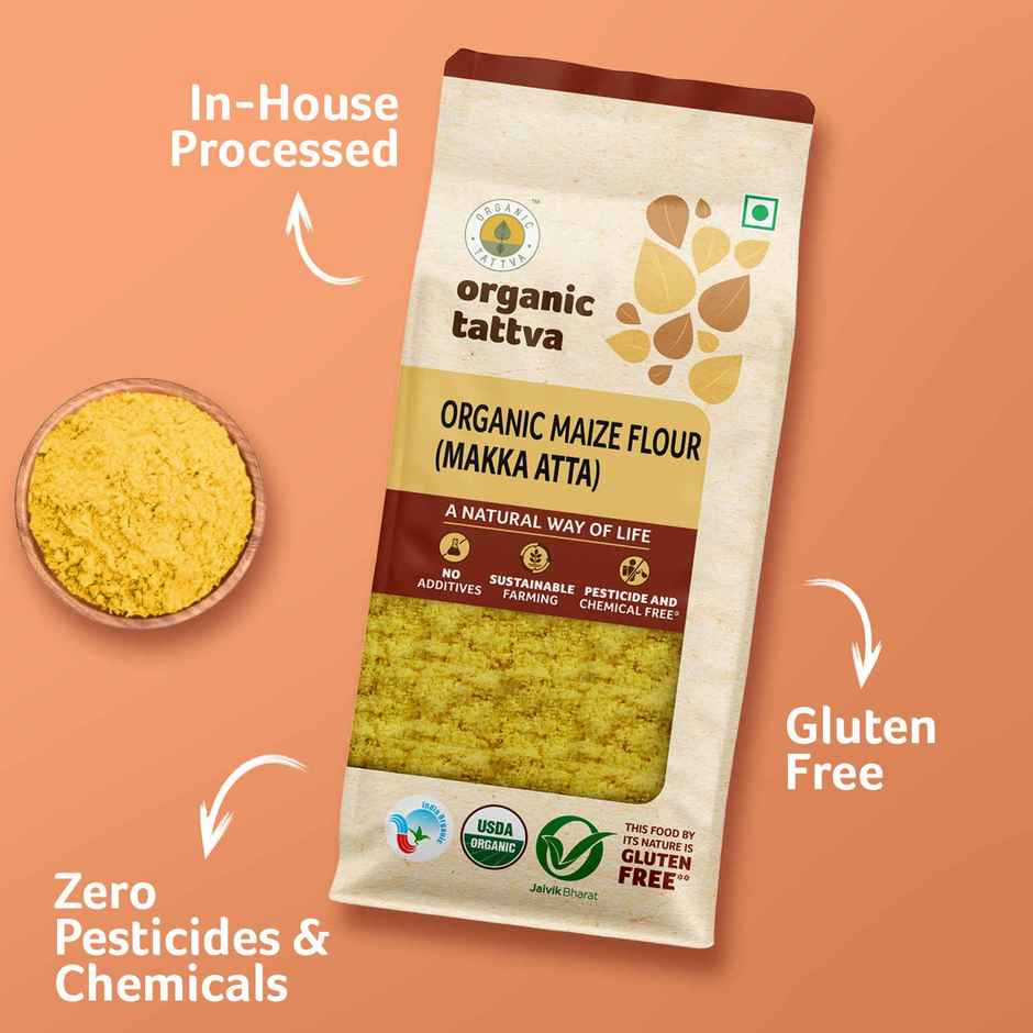 Organic Tattva Makki Atta/ Maize Flour