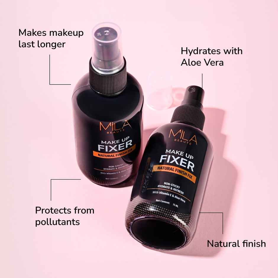 Mila Beaute Natural Makeup Fixer With Vitamin E and Aloe Vera