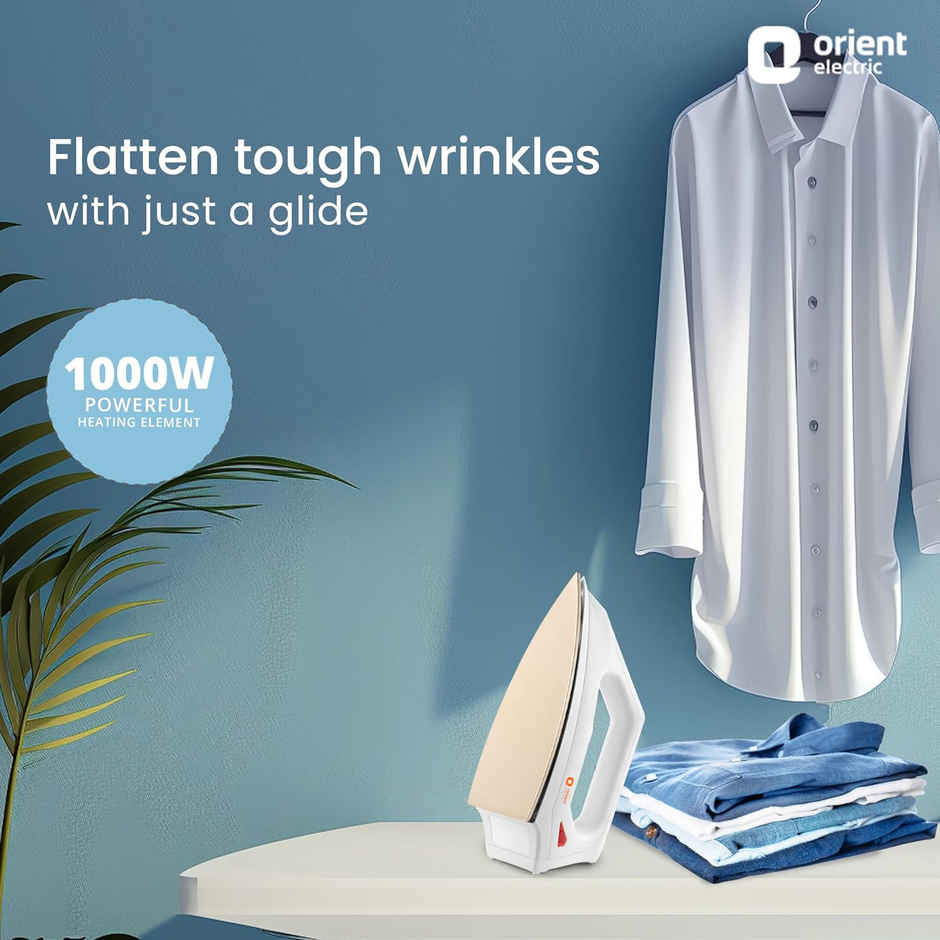 Orient Electric Fabrismooth 1000W Dry iron (Press)