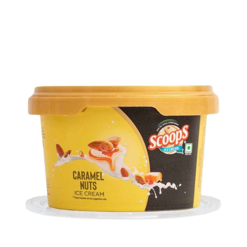 Scoops Caramel Nuts Ice Cream Cup