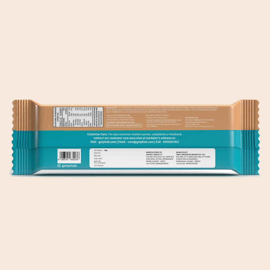 Phab Mocha Latte Millet Wafer Bar I 10g Protein Wafer