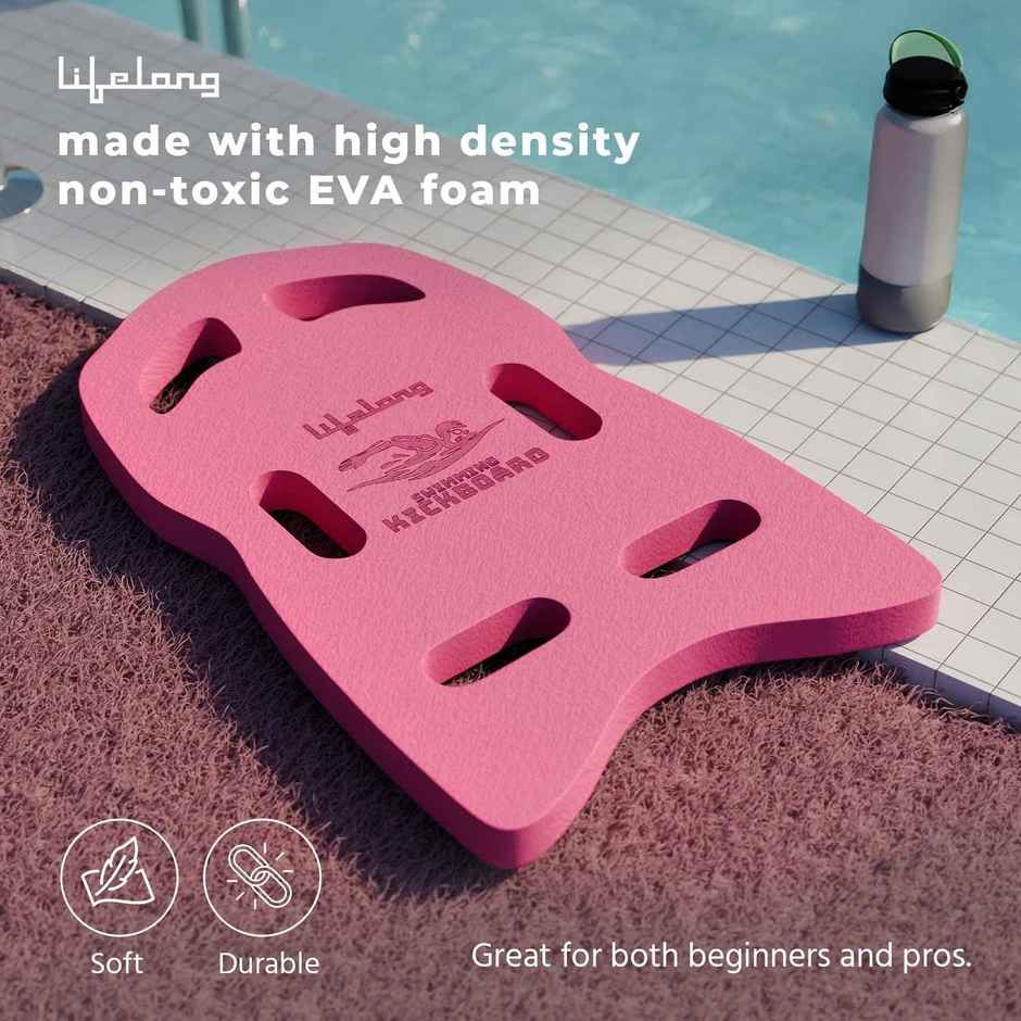 Lifelong Kids Kickboard Floater for Swimming Training | Pink
