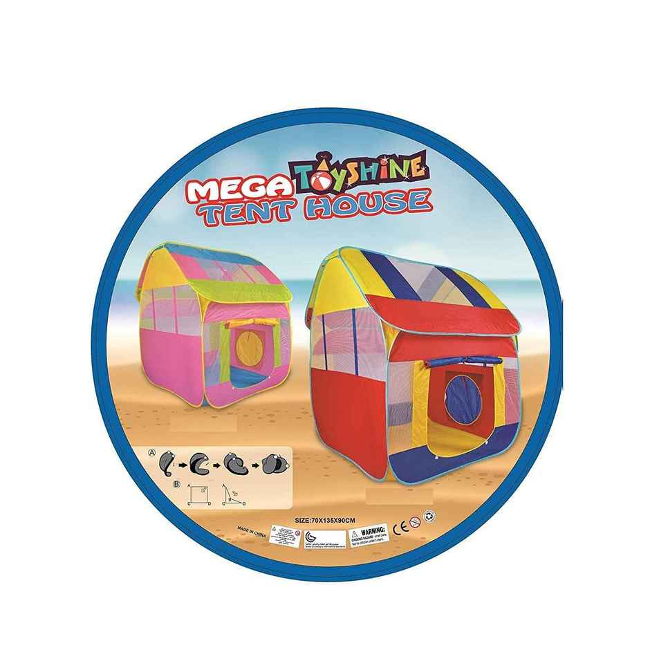 Toyshine Foldable Children's Tent House | 18 + months | Indoor & Outdoor Playhouse | Multicolour