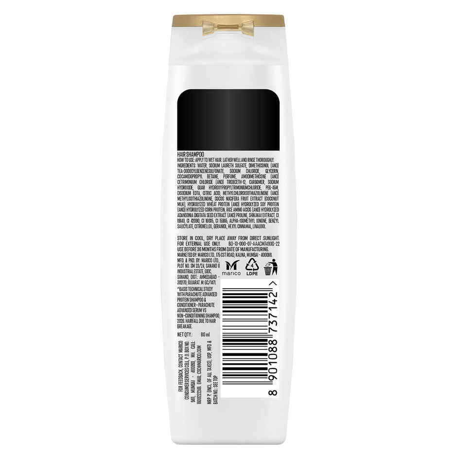 Parachute Advansed Hair Fall Control Protein Shampoo | Coconut Milk & Shikakai