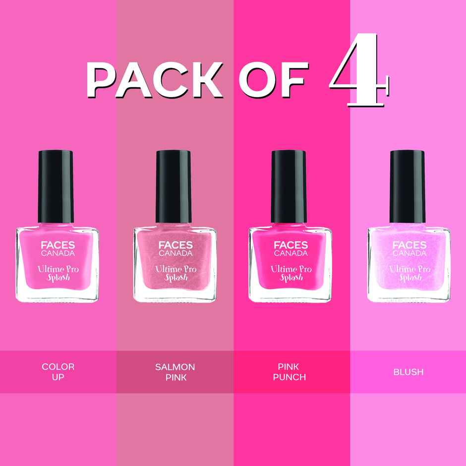Faces Canada Ultime Pro Splash Mini Nail Enamel | Pink Pop - 20 ml