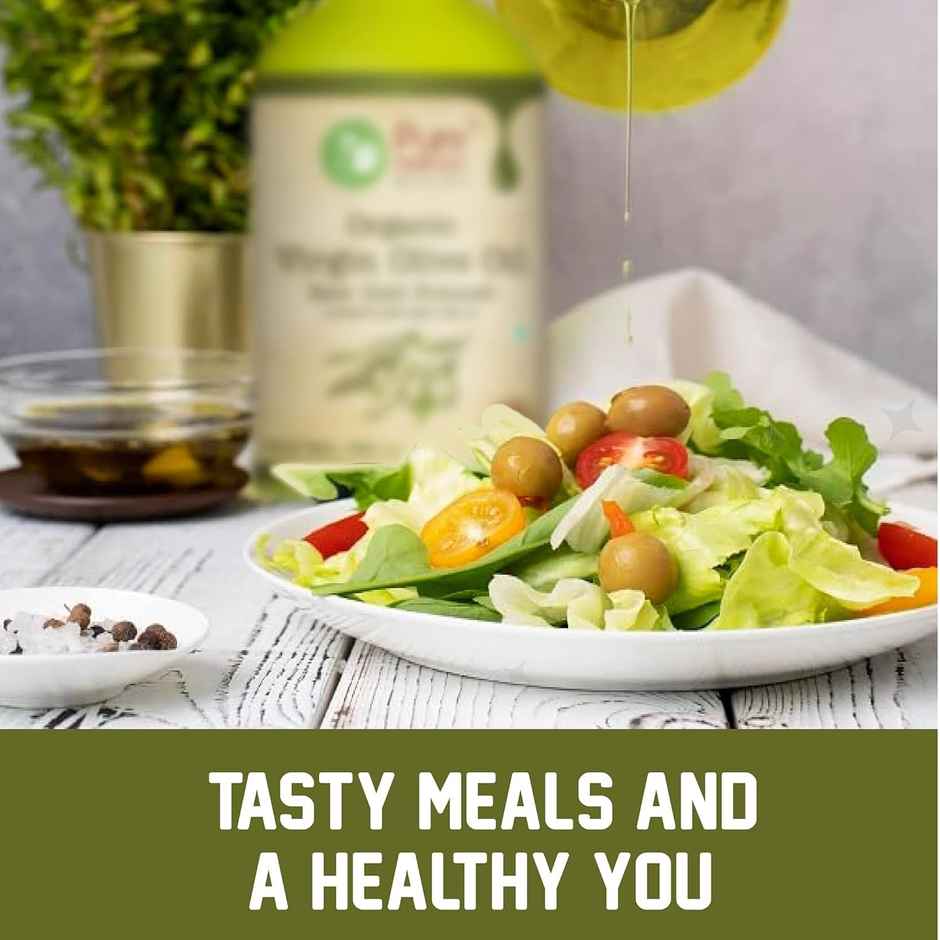 Pure Nutrition Extra Virgin Olive Oil | Cold Pressed, Organic, Multipurpose Cooking Oil