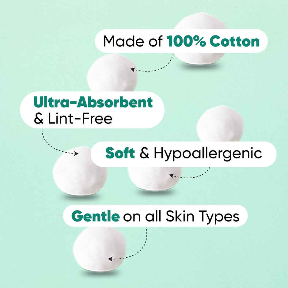 VEGA Care White Cotton Balls | Soft & Absorbent