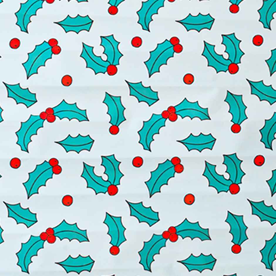 Mistletoe Leafs Wrapping Paper | Mad Over Print