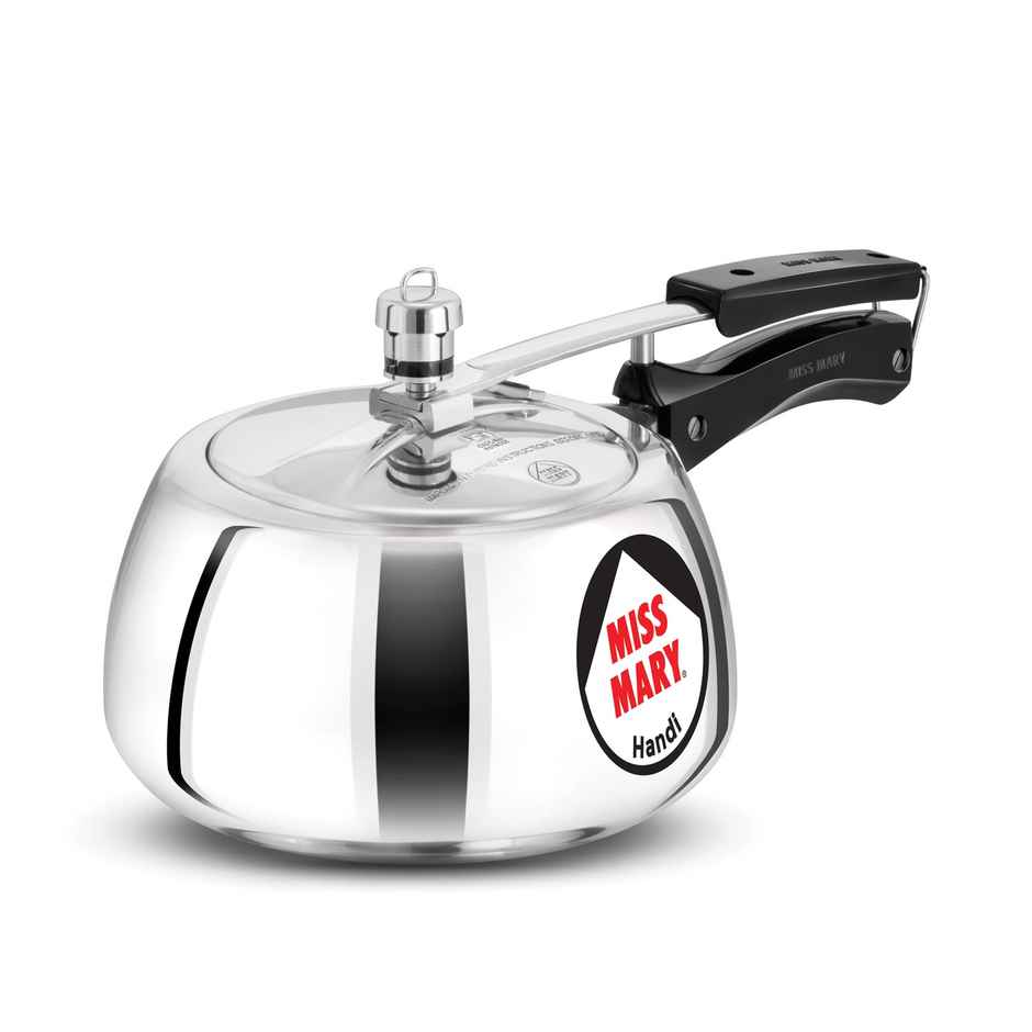 Hawkins 3 Litre Miss Mary Handi Pressure Cooker Inner Lid Cooker - Silver