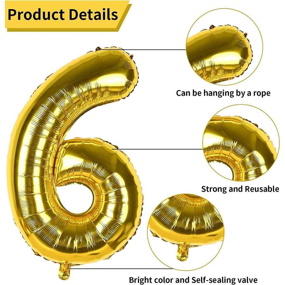 Foil Balloon Number 6 | Let's Vybe