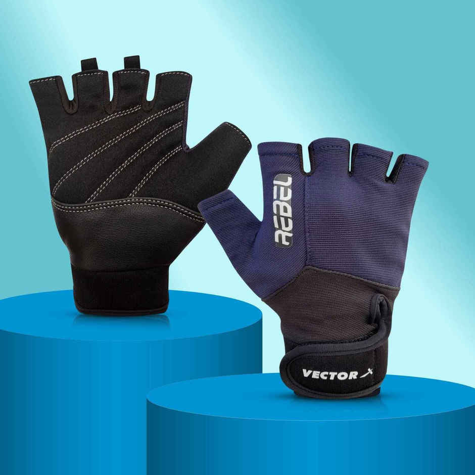 Vector X Rebel Unisex Workout Weight Lifting Gloves For Men And Women - XL(Colour May Vary)