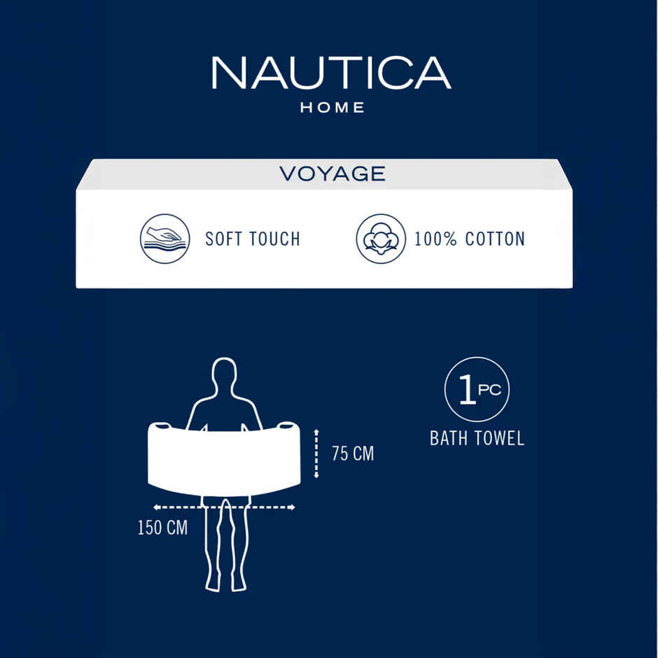 Nautica Designer 100% Cotton Beach & Bath Towel | Bath Towel | Voyage Polka Dot | Green, Blue
