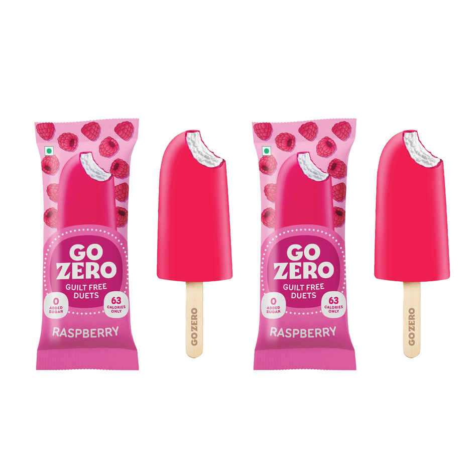 Go Zero Raspberry Duet Guilt Free Ice Cream Stick Combo