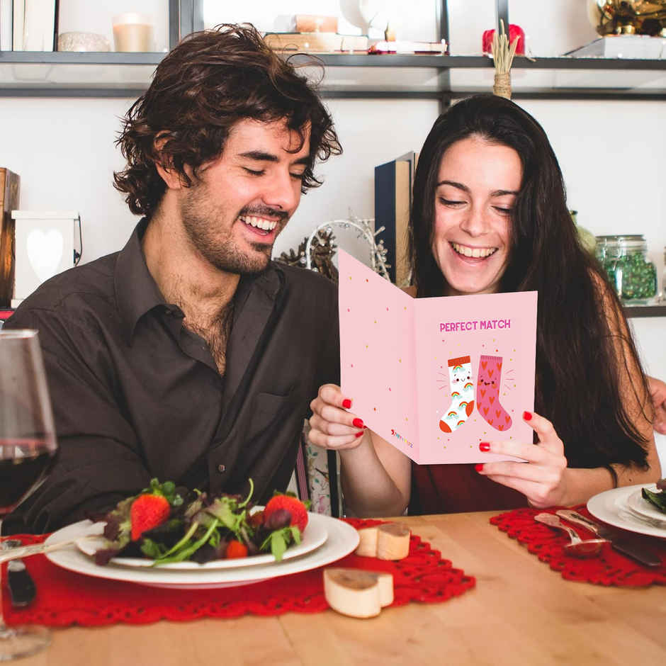 Perfect Match Love Greeting Card | Party Propz