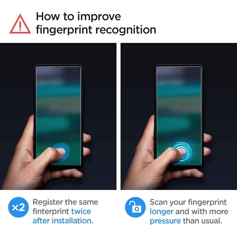 Spigen Alignmaster Tempered Glass Screen Protector Guard For Google Pixel 6a - 2 Pack