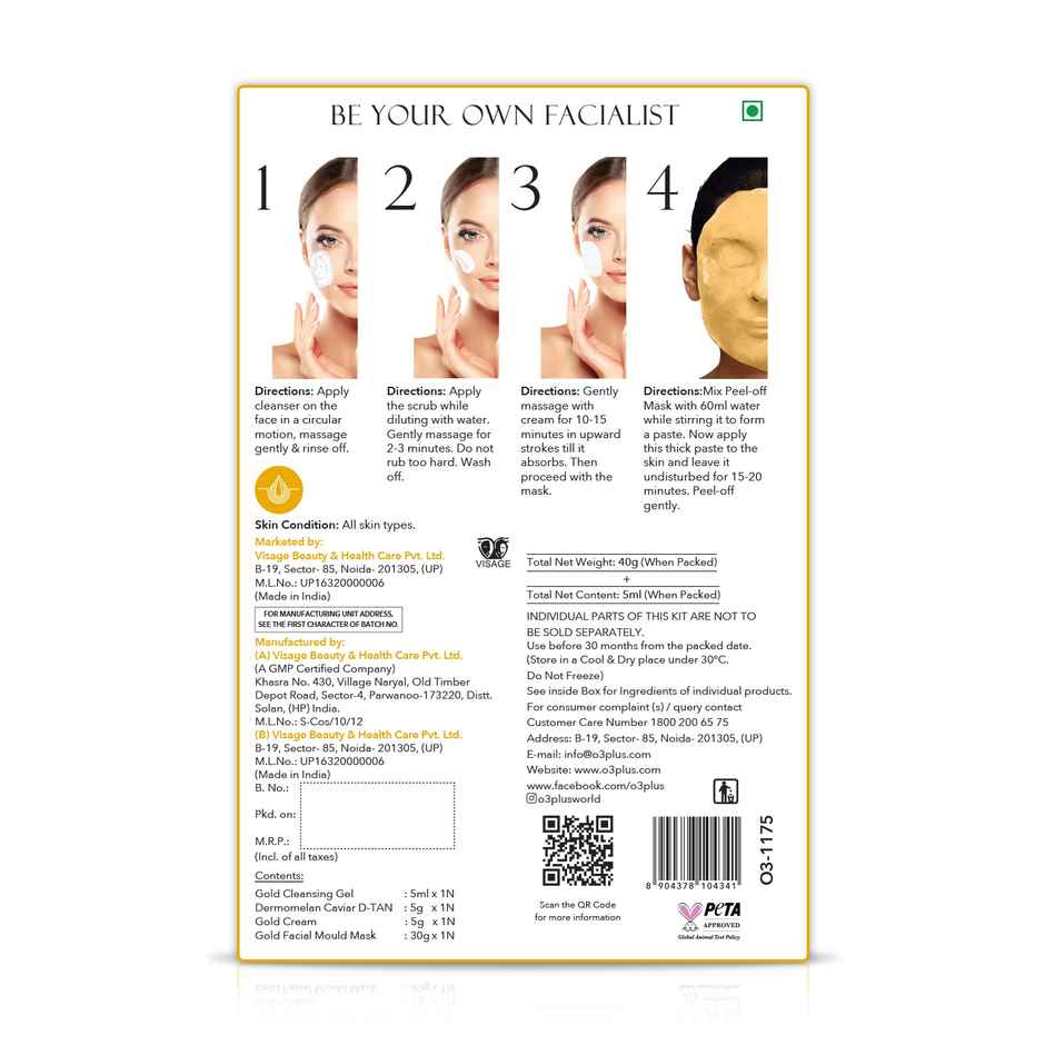 O3+ Gold Infusion Facial Kit