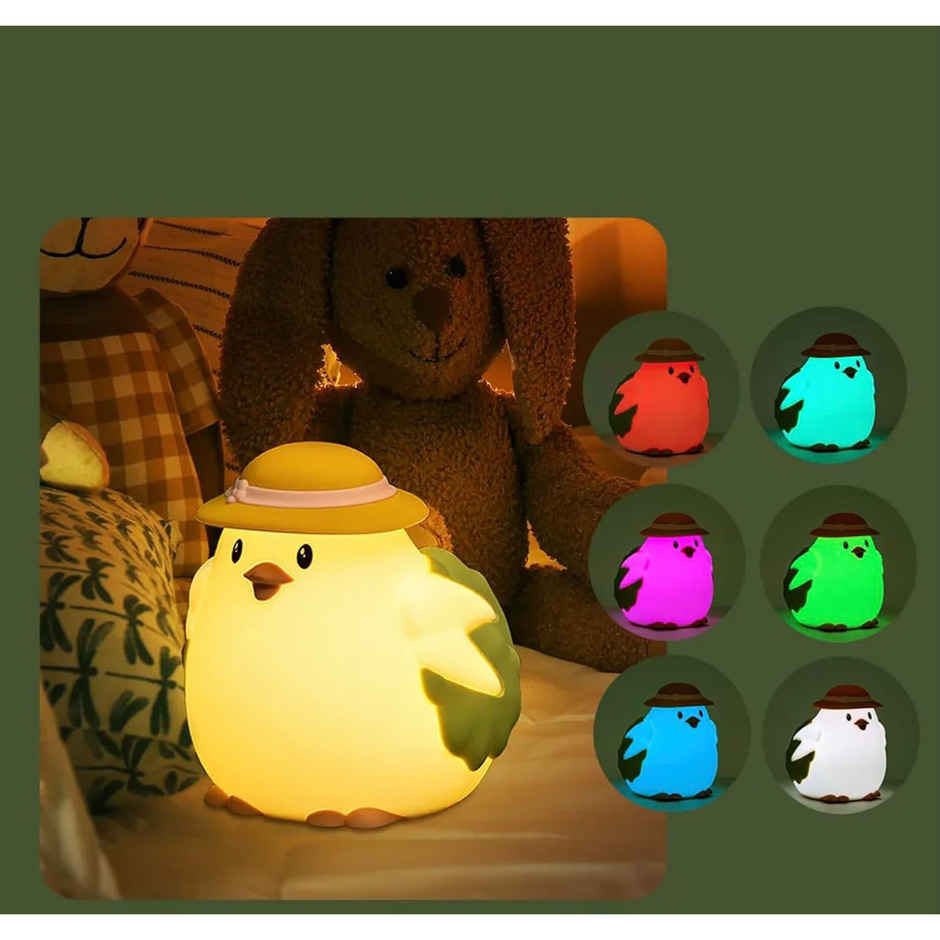 Desidiya Bpa-Free Silicone Vegetable Chicken Night Lamp