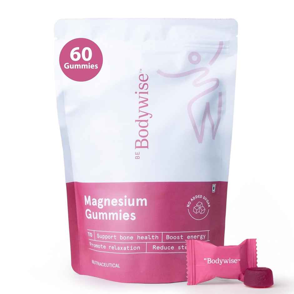 Be Bodywise Magnesium Glycinate Gummies | Sleep, Stress & Muscle Recovery | 60 Days Pack