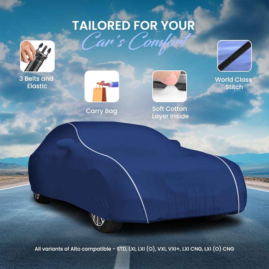 Autofy Tafo-Piping Car Cover For Honda Amaze | New | Year 2018 Onwards