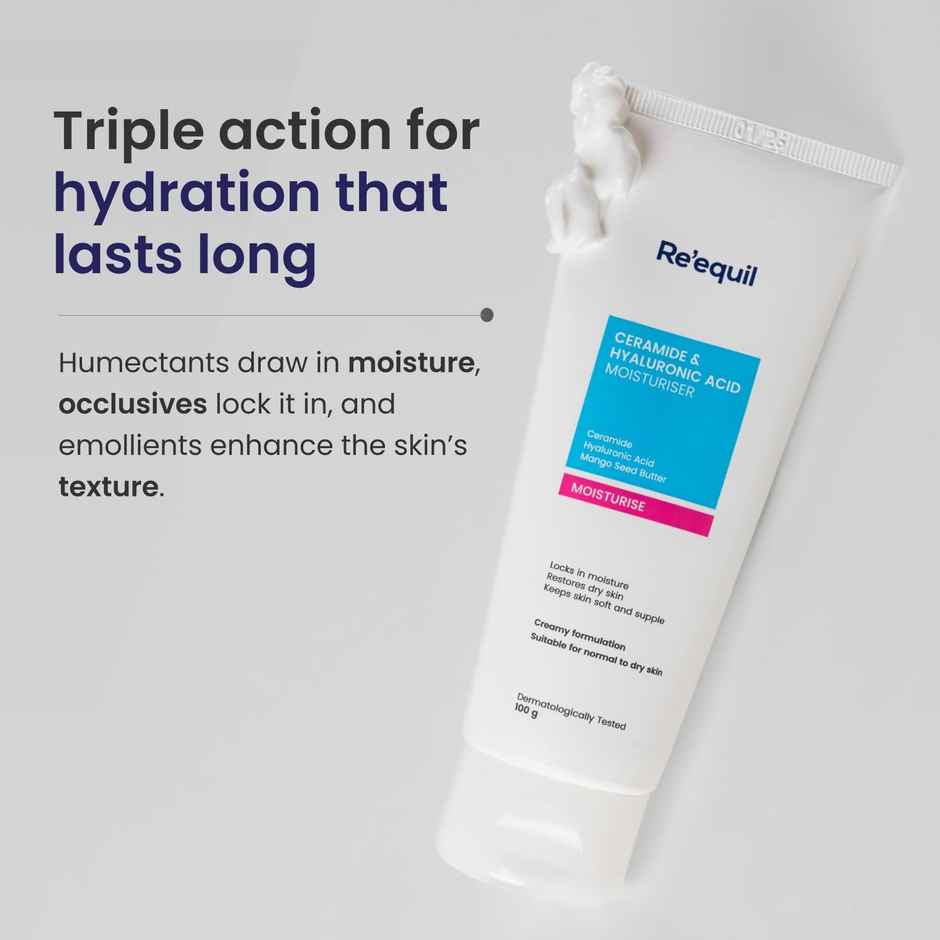 Re'Equil Ceramide & Hyaluronic Acid Moisturiser For Normal To Dry Skin