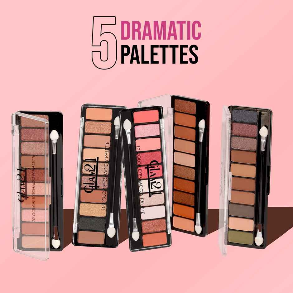 Glam21 Eyeshadow Palette 10 Highly Pigmented Shades - Mystique