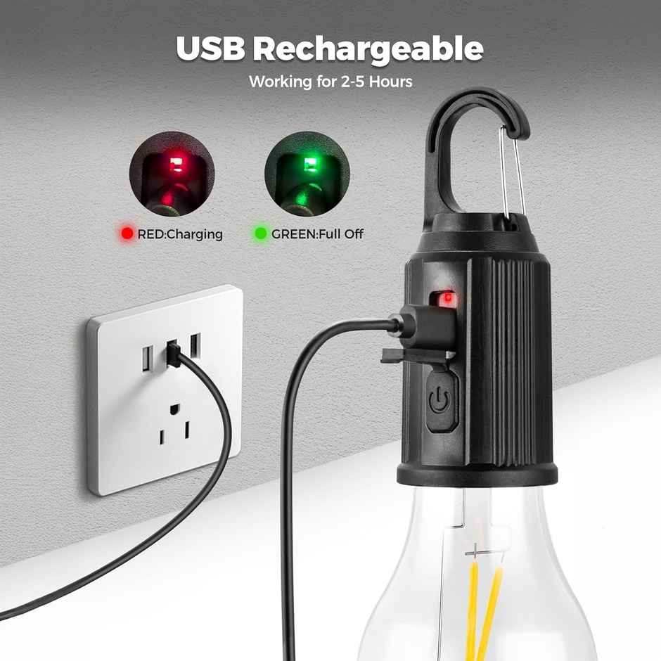 DesiDiya Emergency Portable Hanging Camping Bulb (Pack Of 1)