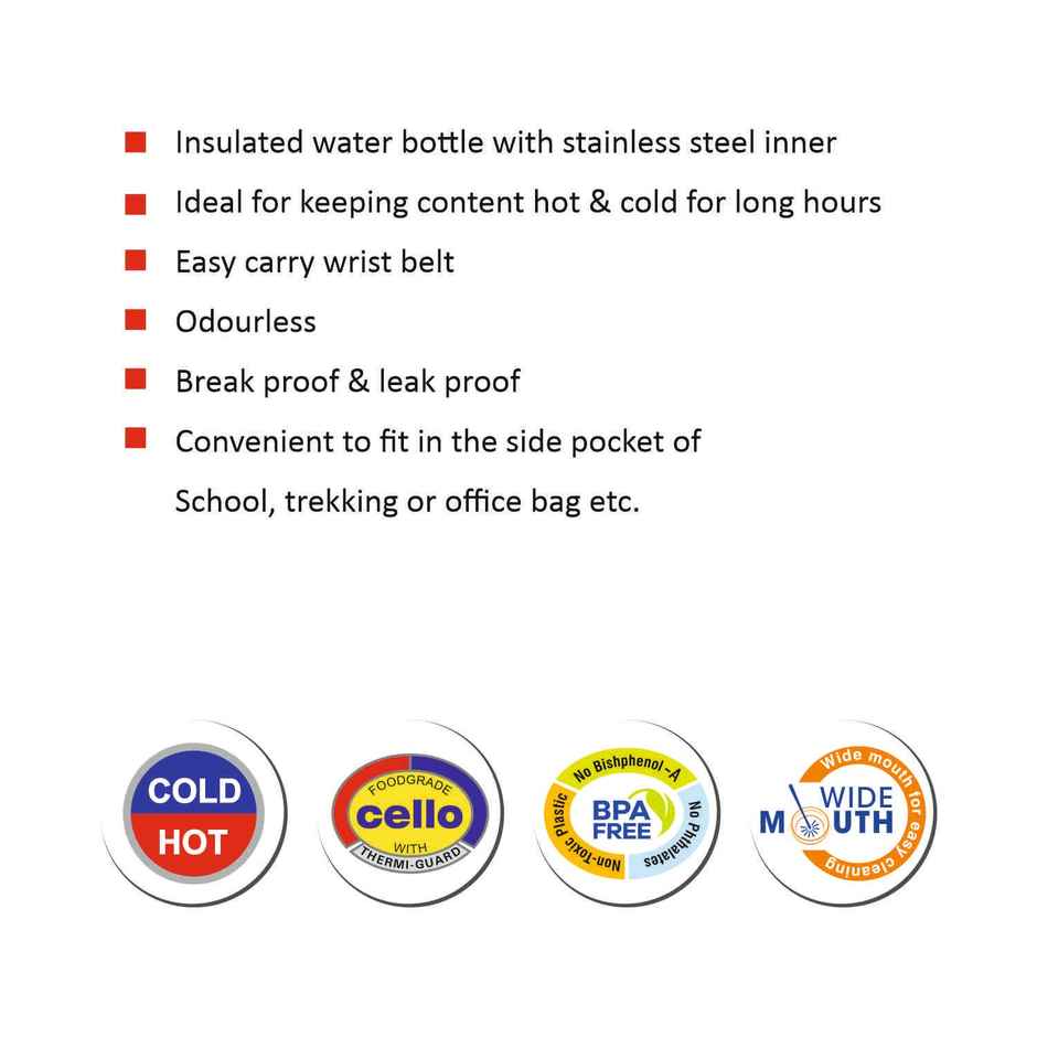 Cello Puro Steel X Benz Icon 900 | 650 ml | Design & Color May Vary