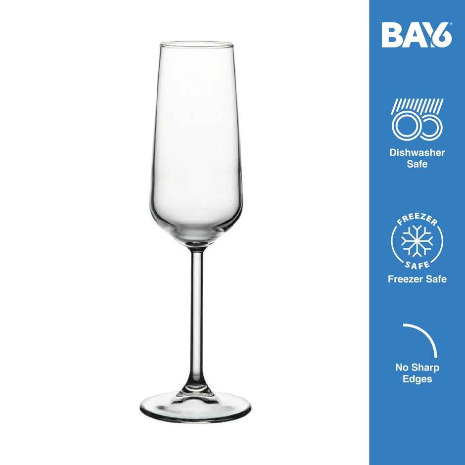 BAY6 Imported Champagne Glass Set - 195 ml - (2pc)