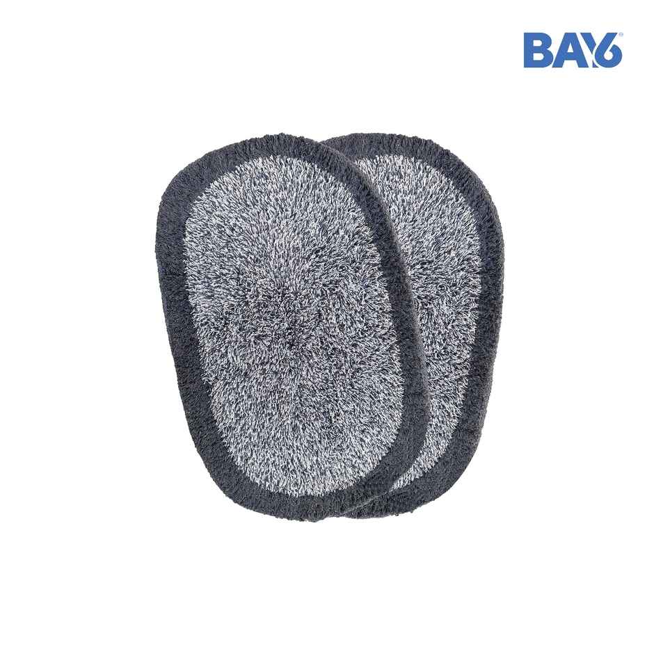 BAY6 Bae Oval Cotton Doormat Set | 40 x 60 cm - Grey
