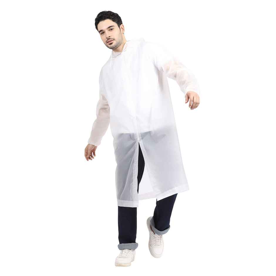 Citizen EVA Raincoat Poncho - White-CP04