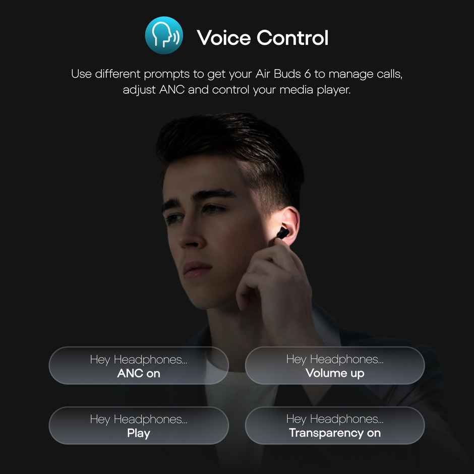 Noise Air Buds 6 Truly Wireless Bluetooth Earbuds - Charcoal Black