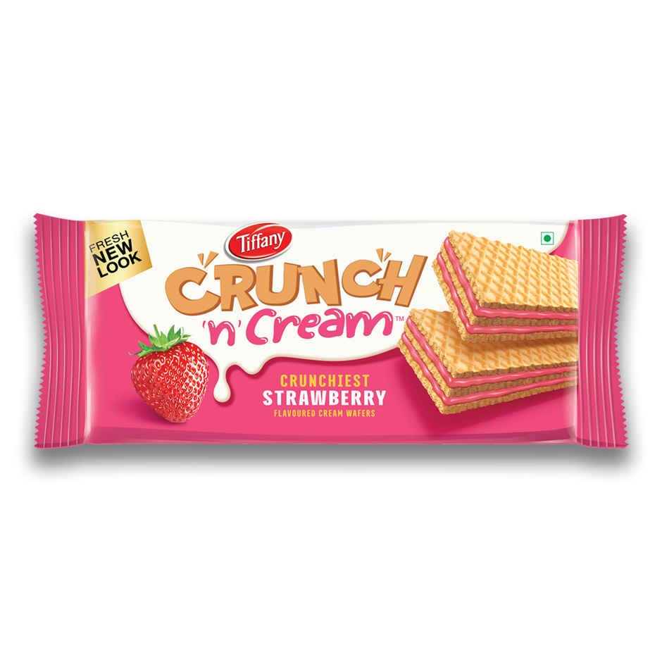 Tiffany Crunch N Cream Strawberry Flavoured Wafer Bar