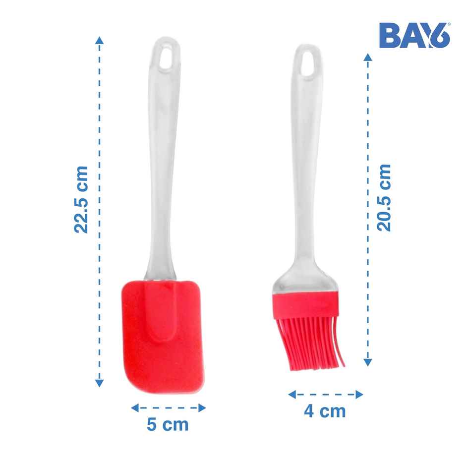 BAY6 Silicone Spatula & Oil Brush Set (2pc)