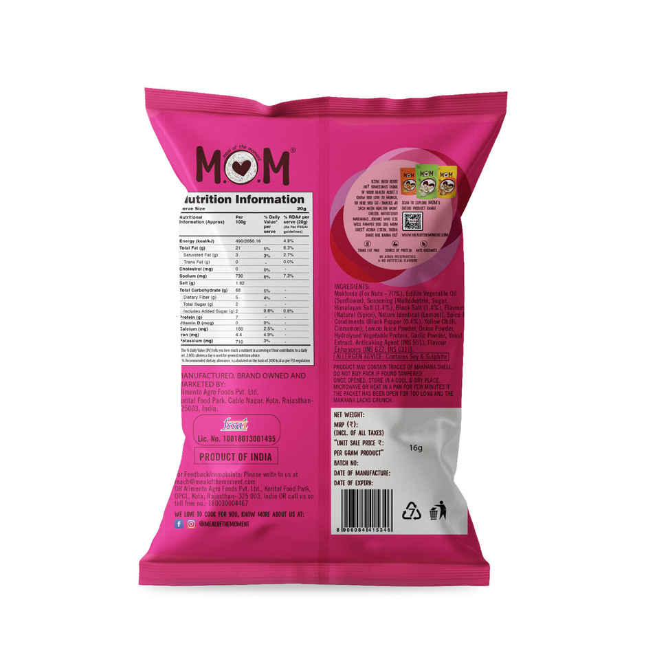 MOM Himalayan Salt & Pepper Roasted Makhana Combo 