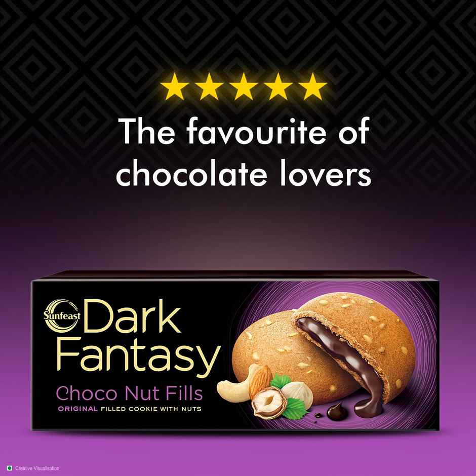 Sunfeast Dark Fantasy Choco Nut Fills Cookies
