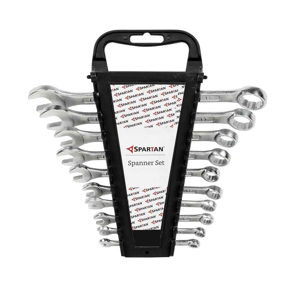 Spartan Carbon Steel Combination Spanner Set/Wrench Set/Tool Kit Multipurpose
