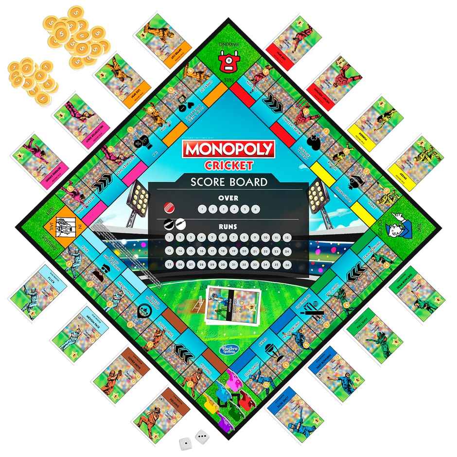Hasbro Monopoly Cricket Board Game | 8+ Years | 2 - 6 Players