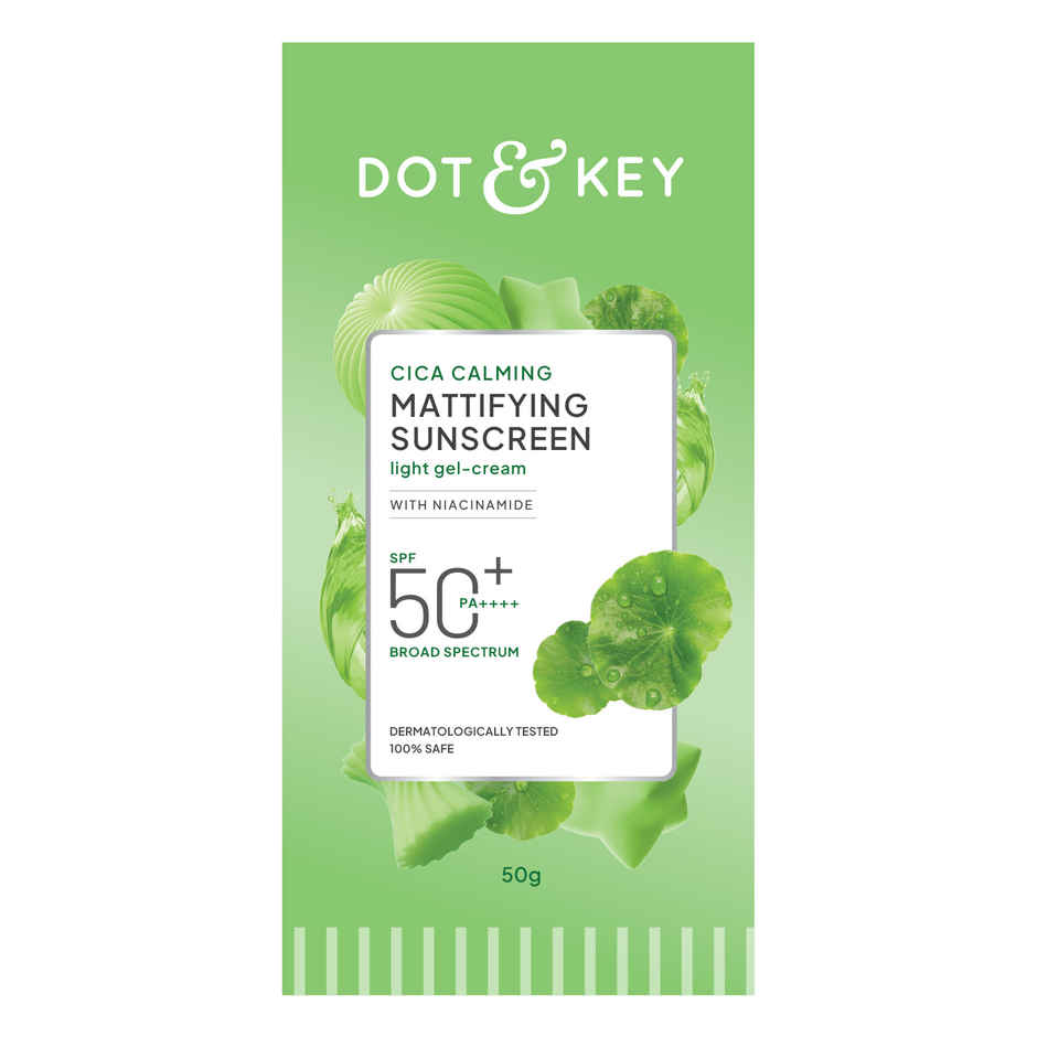 Dot & Key Cica Niacinamide Face Sunscreen SPF 50 PA+++ Uv Protection For Oily And Acne Prone Ski Combo