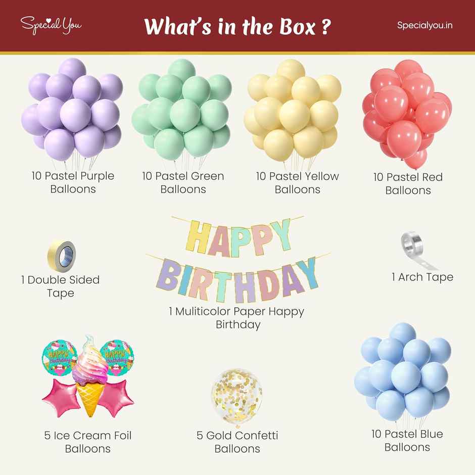 Ice Cream Theme Birthday Decor | Special You