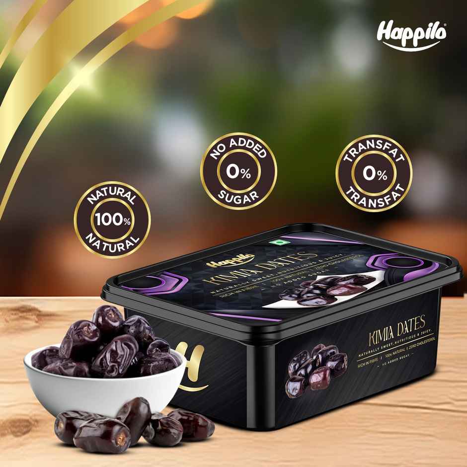 Happilo Kimia Dates | Supersoft Khajur | No Added Sugar | Dry Fruits