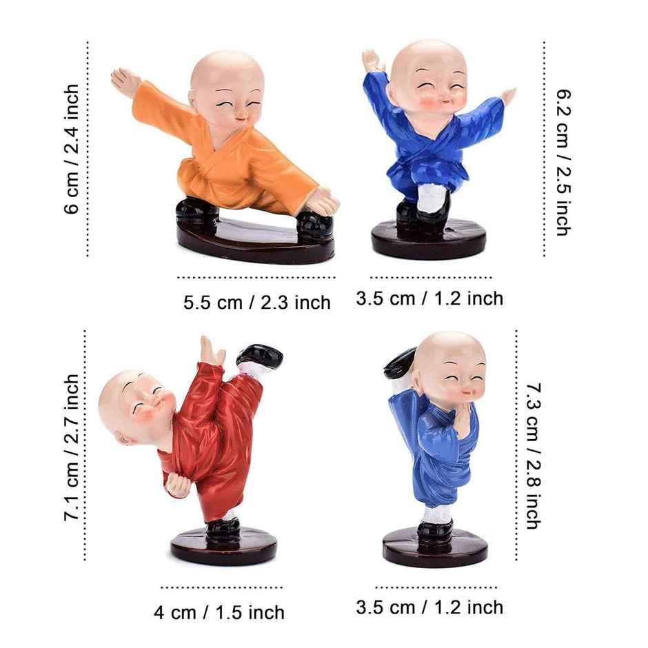 Tied Ribbons Miniature Buddha Monks