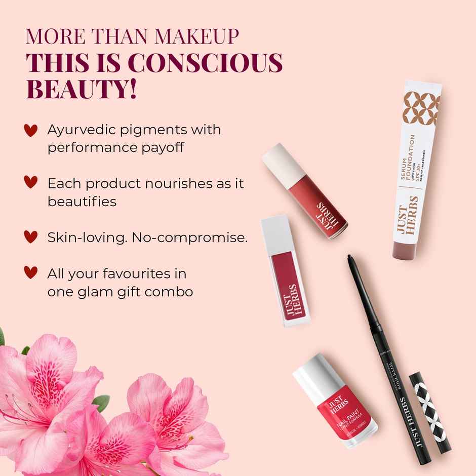 Justherbs Naturally Chic Makeup Hamper | Makeup Gift Kit