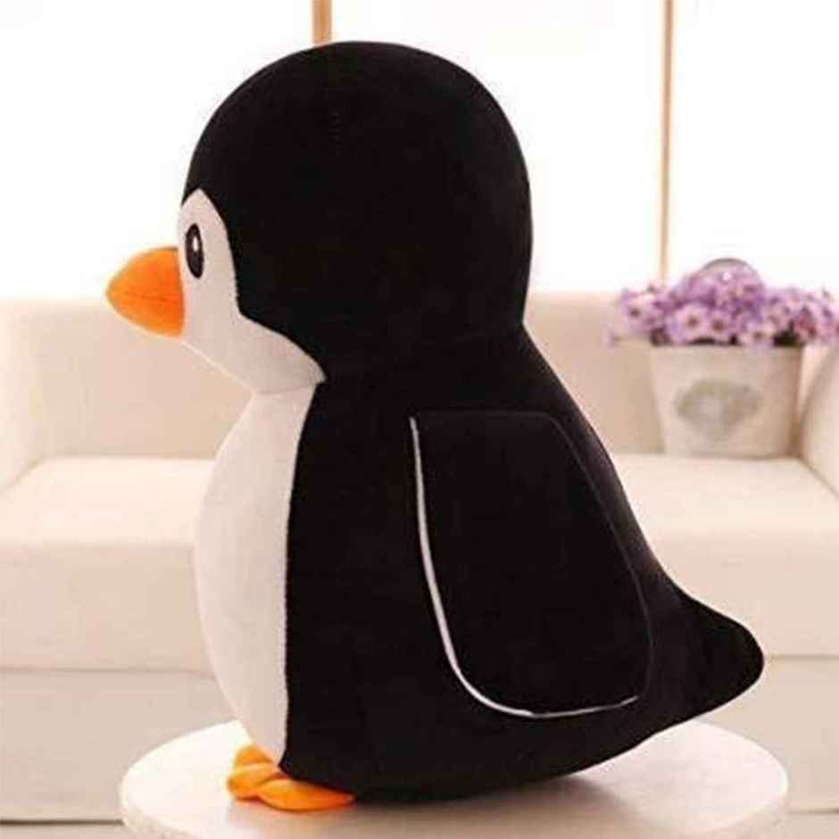 Babique Penguin Teddy Bear Plush Soft Toy Cute Kids Birthday Animal Baby Boys/Girls (28 cm, Black)