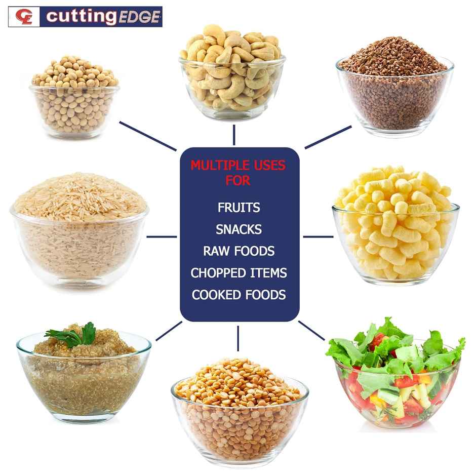 Cutting Edge 800 ml Borosilicate Glass Bowl | Mixing-Serving-Microwave Safe for Kitchen & Dining