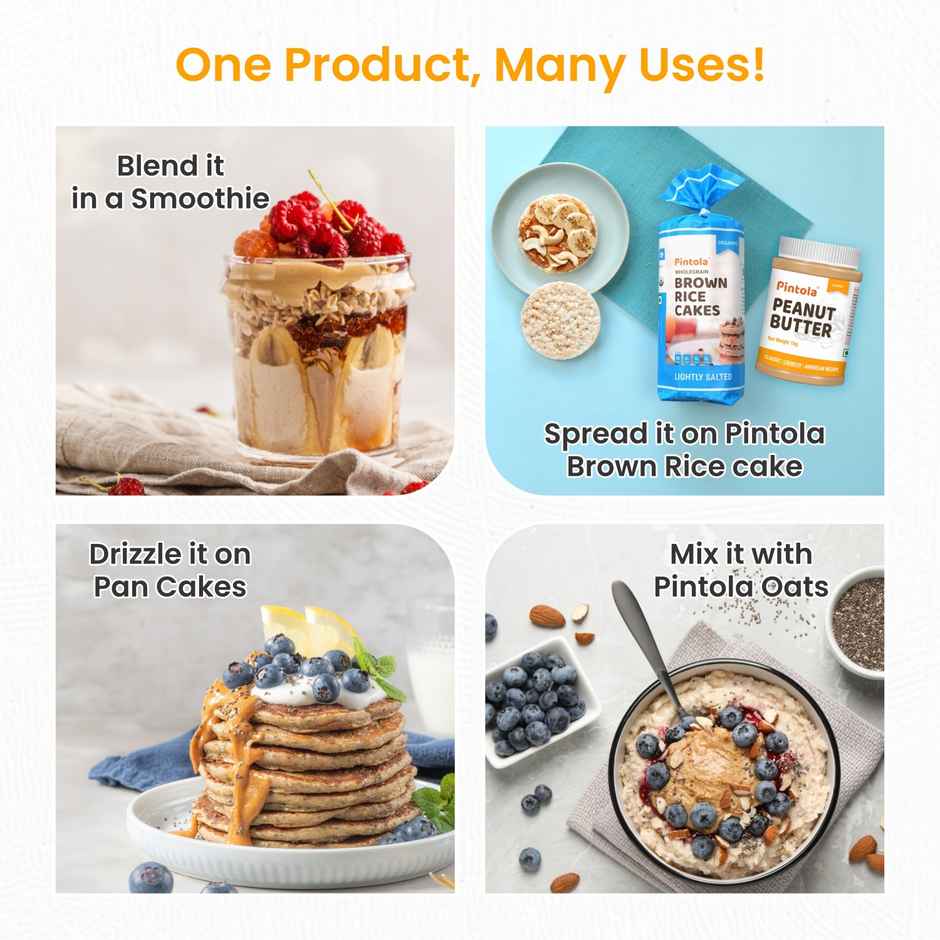 Pintola Classic Peanut Butter Crunchy Original American Recipe With High Protein Fiber