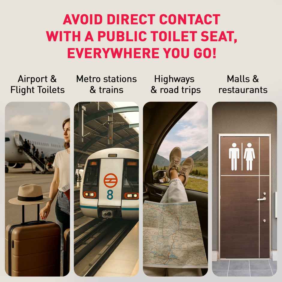 Sirona Peebuddy Disposable Toilet Seat Covers | Easy To Dispose | Nature Friendly