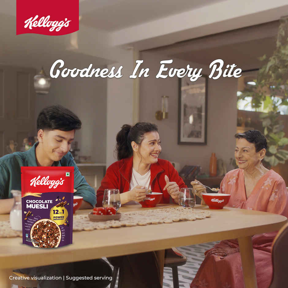Kellogg's Chocolate Muesli | 12 In 1 Power Breakfast | No Maida | No Palm Oil | India's Tastiest Muesli