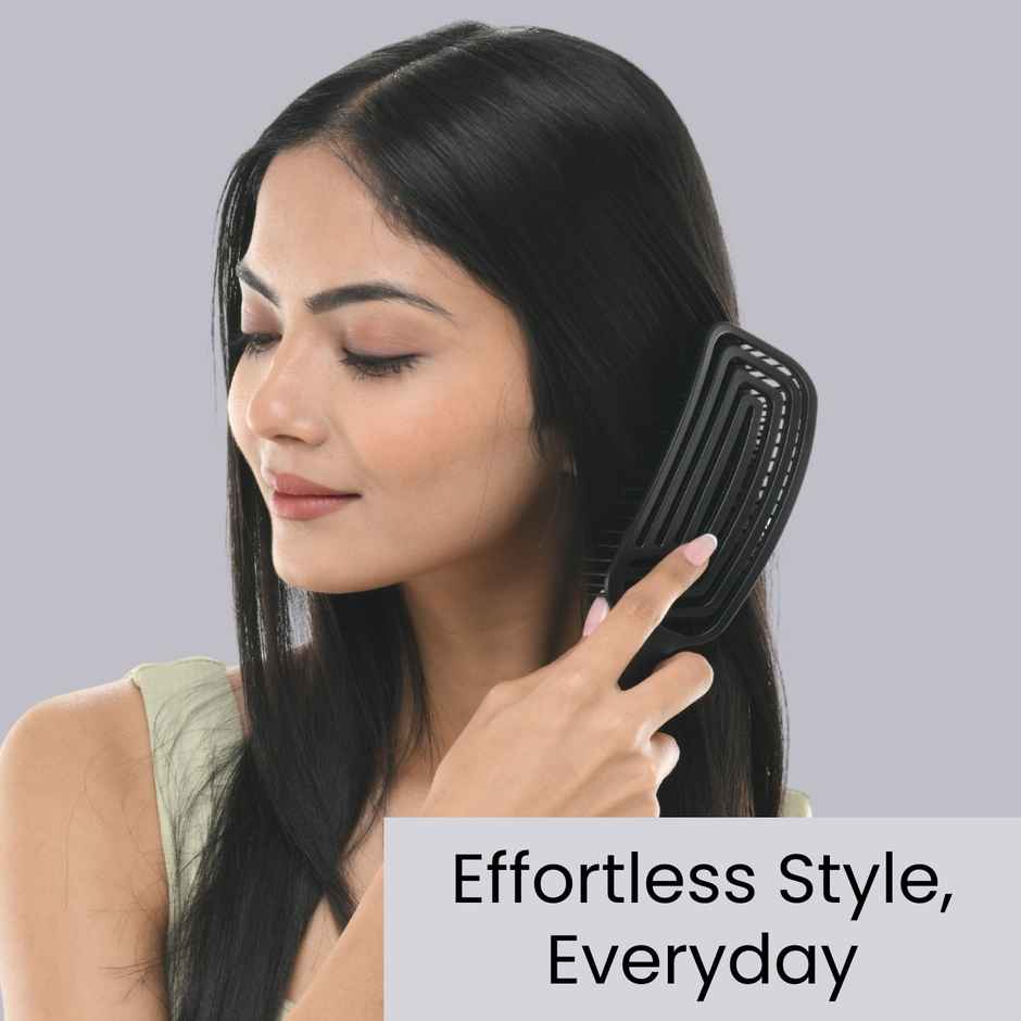 Midazzle Premium Gradient Black 3D Hair Brush |MIHB0015