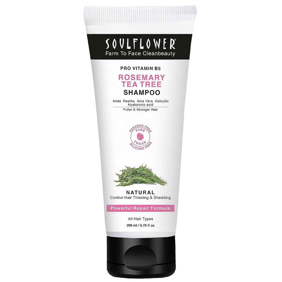 Soulflower Pro Vitamin B5 Rosemary Tea Tree Shampoo