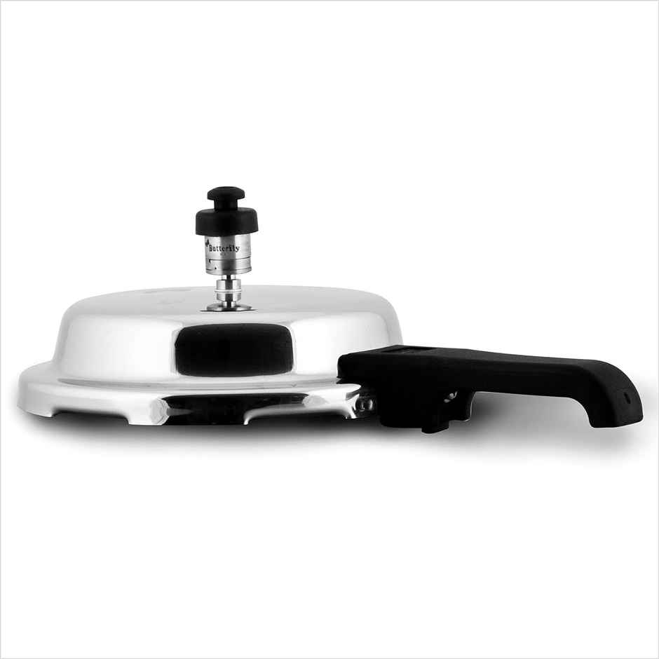 Butterfly Curve Stainless Steel Outer Lid Pressure Cooker, 3 Litre, Silver